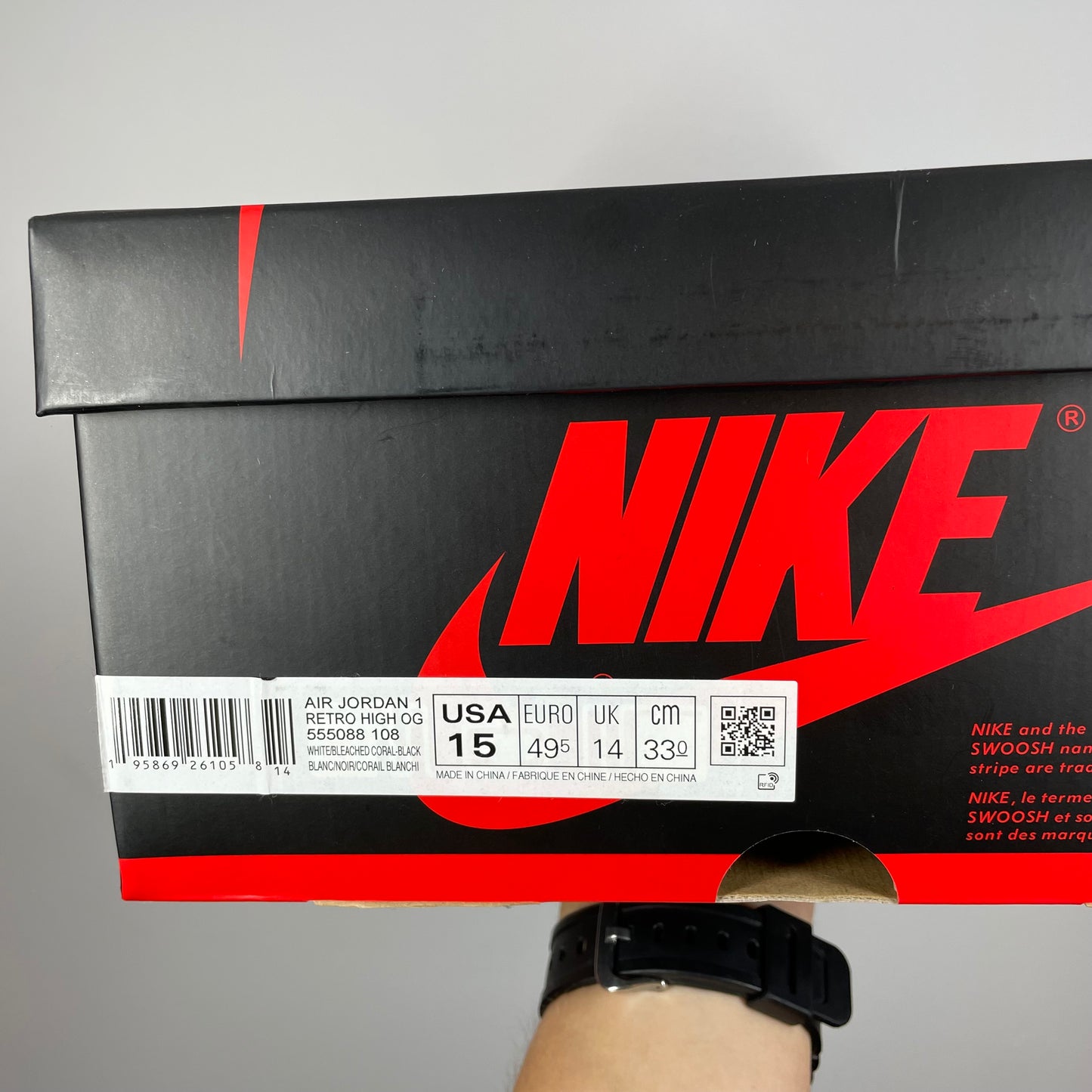 Jordan 1 High Bleached Coral UK 14