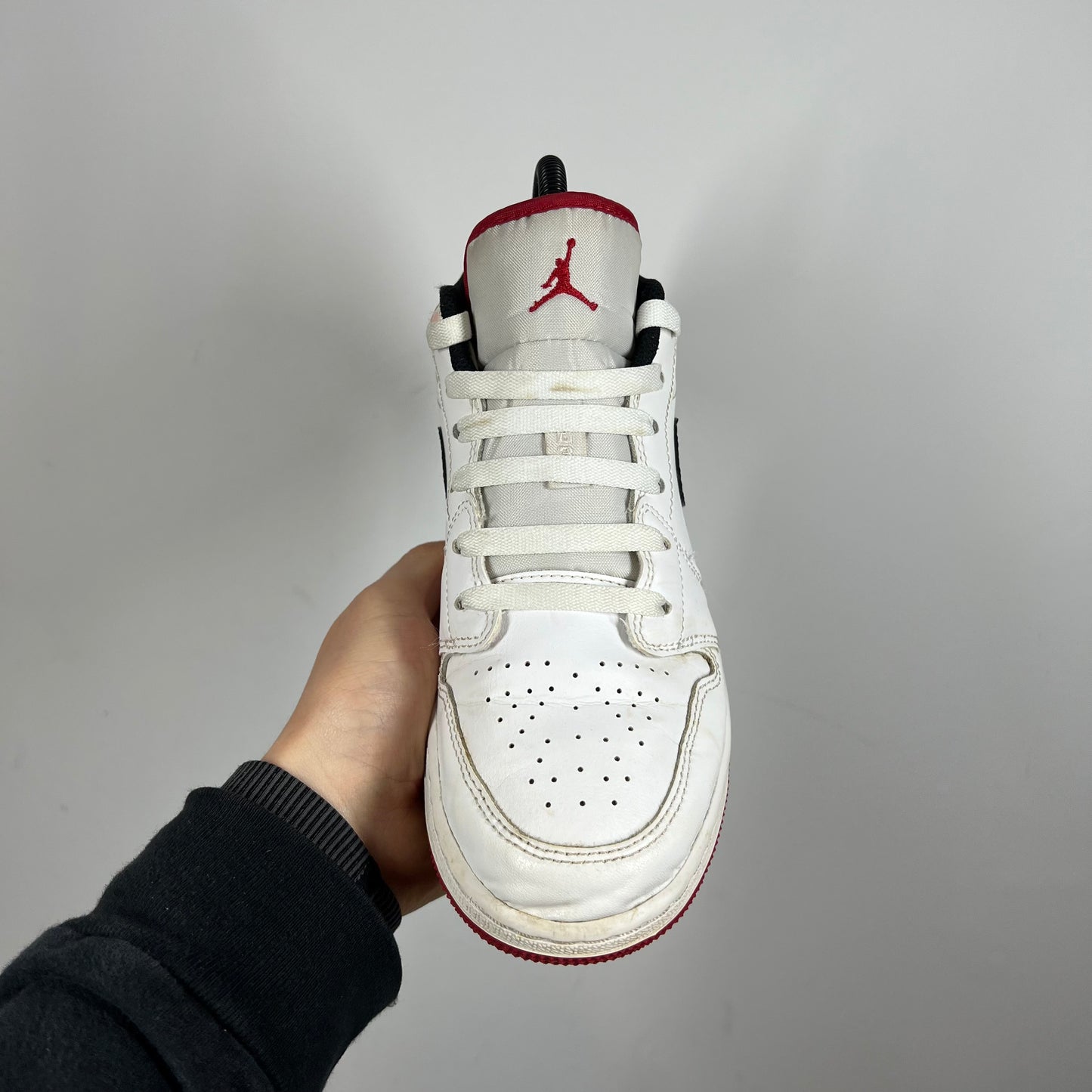 Jordan 1 Low White Gym red UK 5.5
