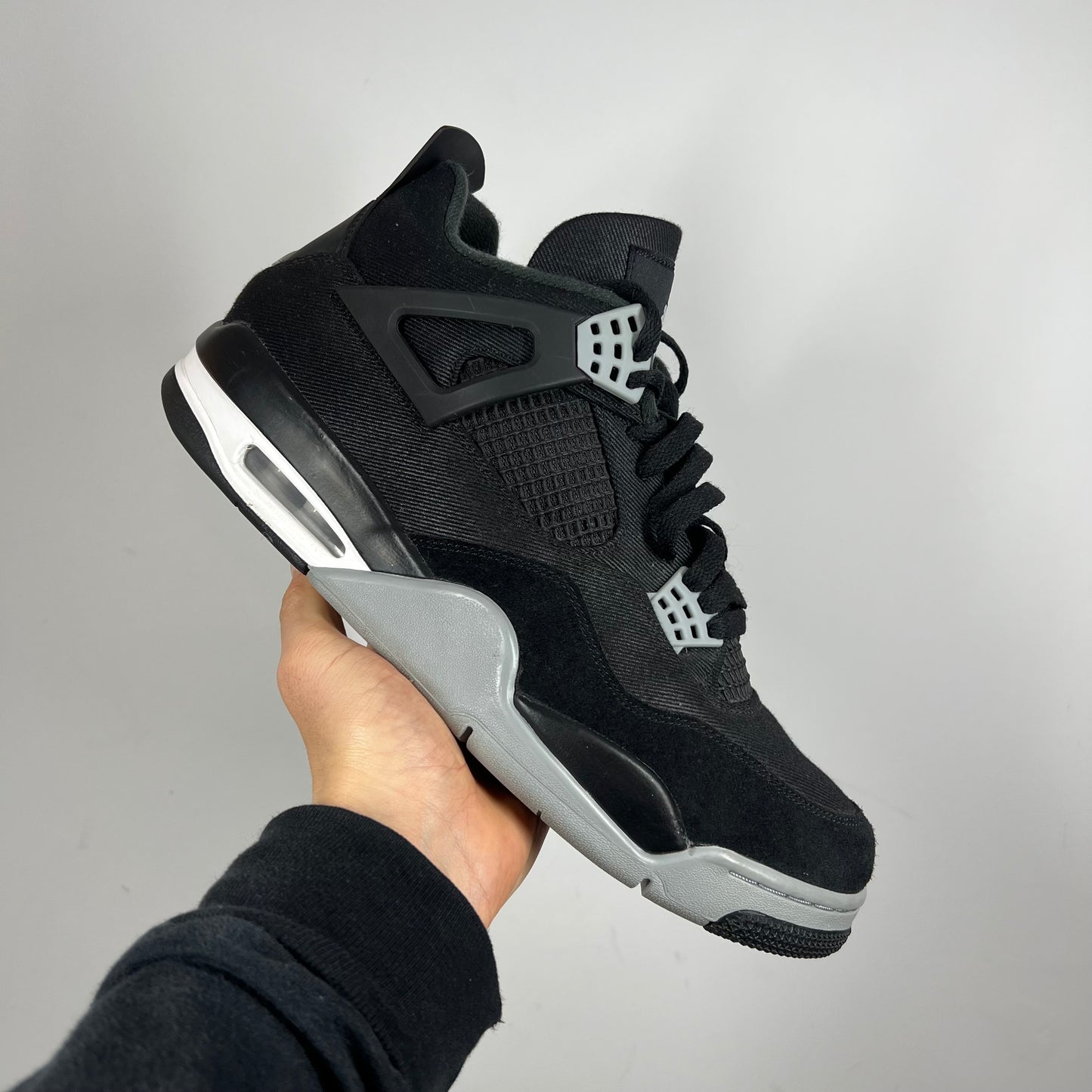 Jordan 4 Black Canvas UK 11
