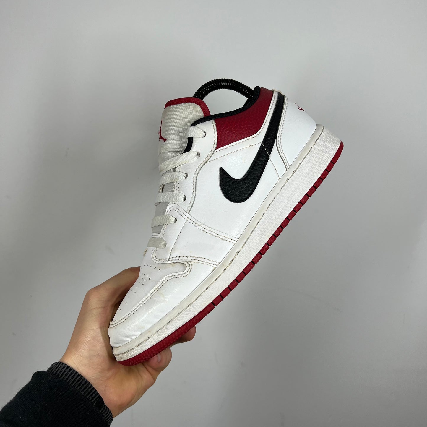 Jordan 1 Low White Gym red UK 5.5