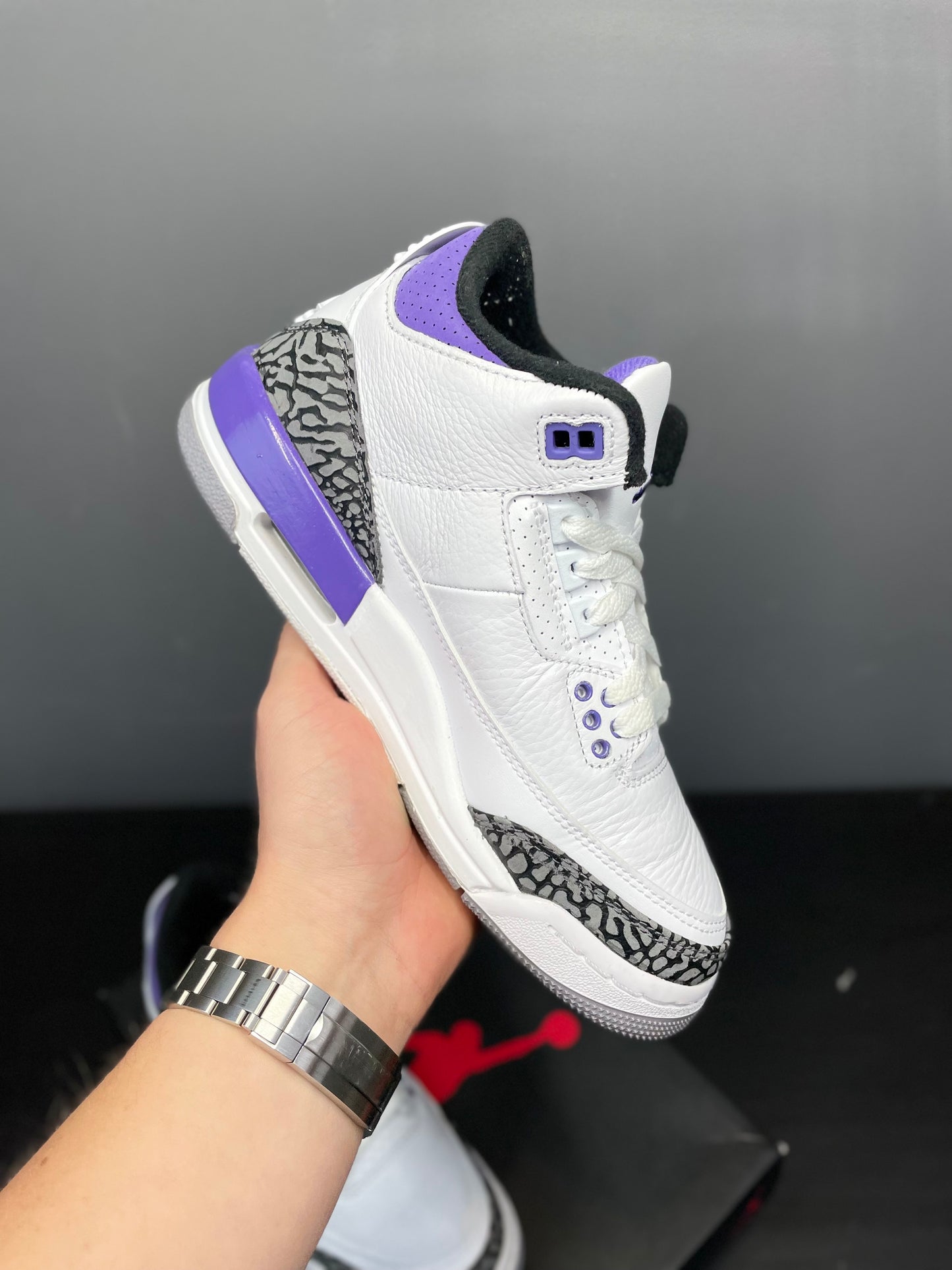 Jordan 3 purple iris UK 4