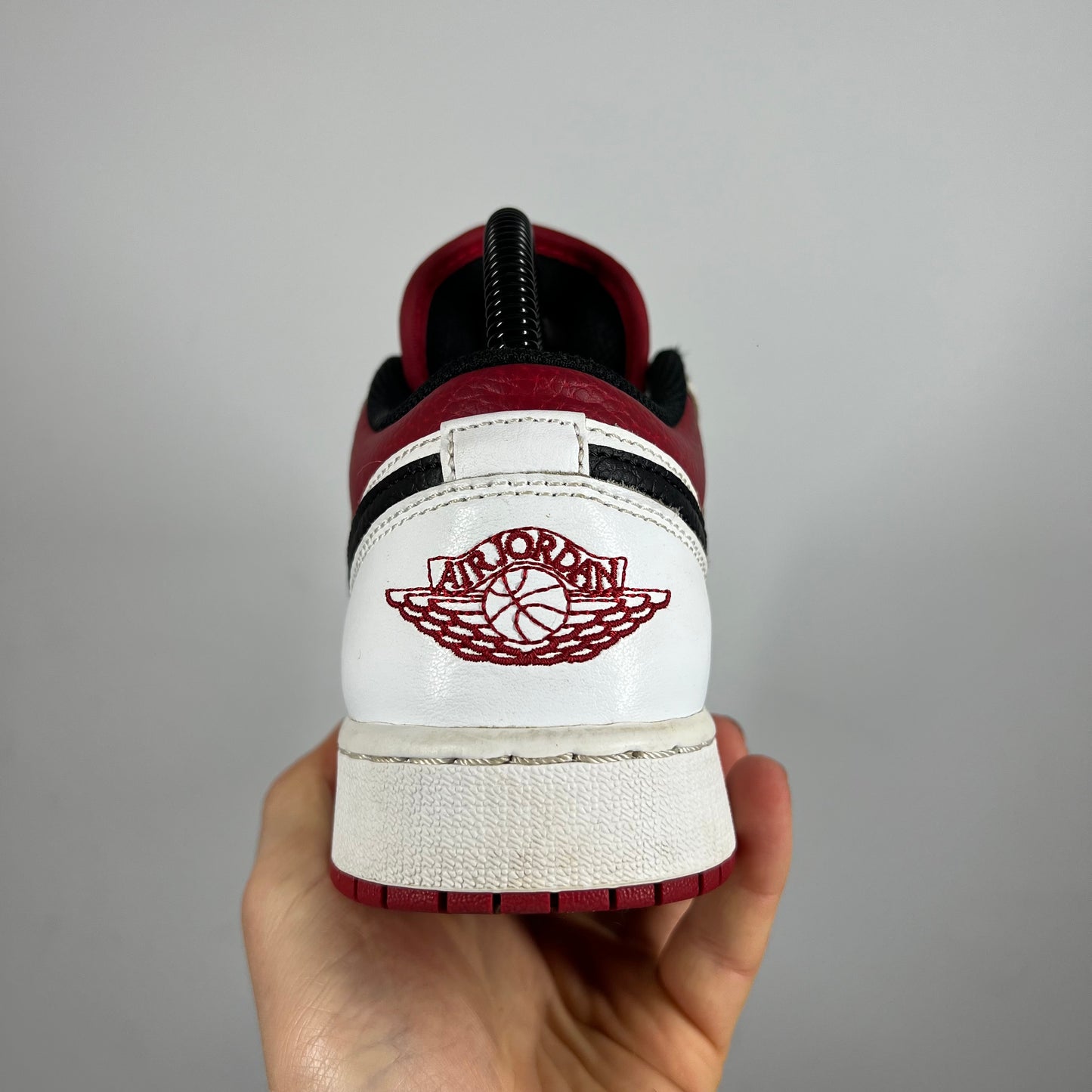 Jordan 1 Low White Gym red UK 5.5