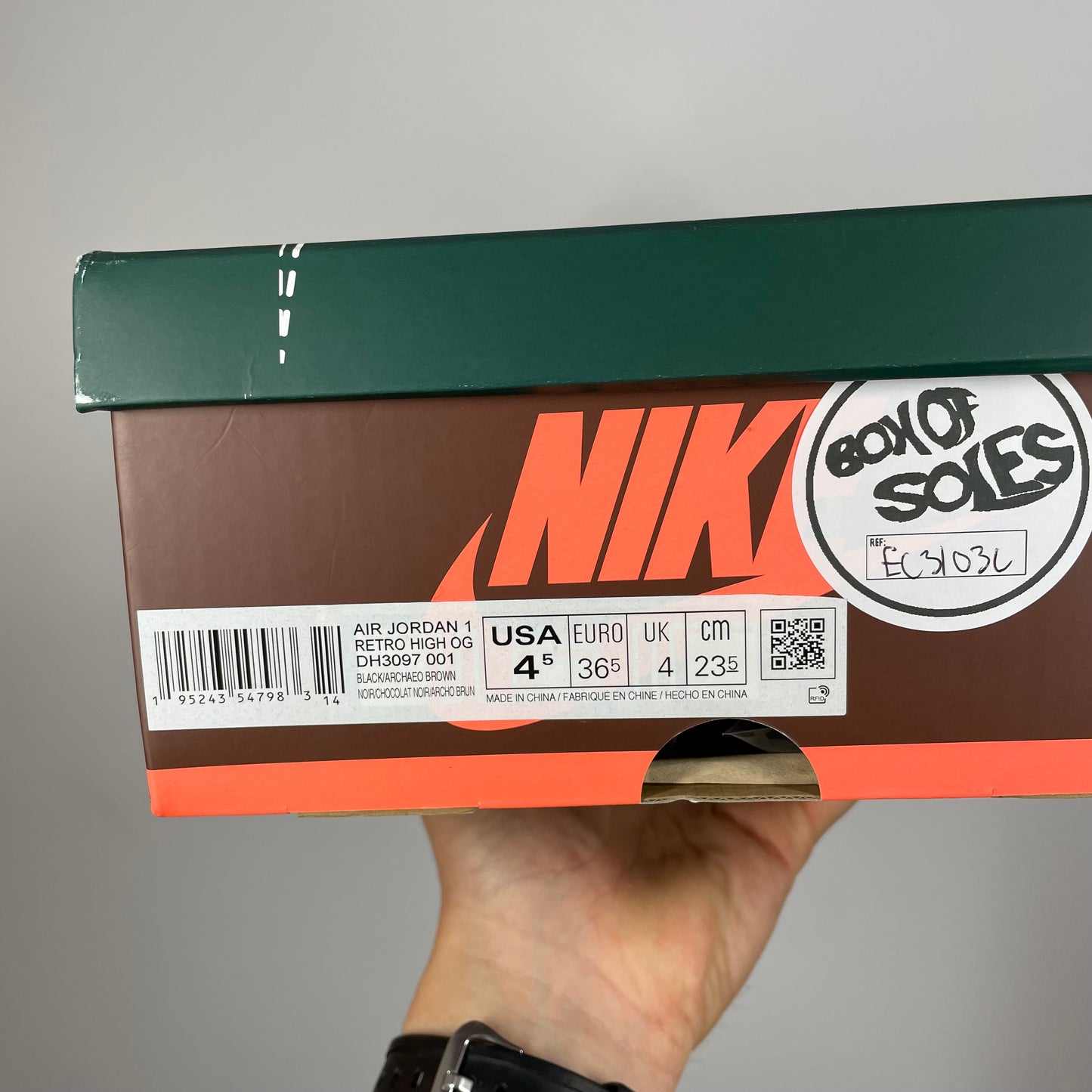 Jordan 1 archaeo brown UK 4