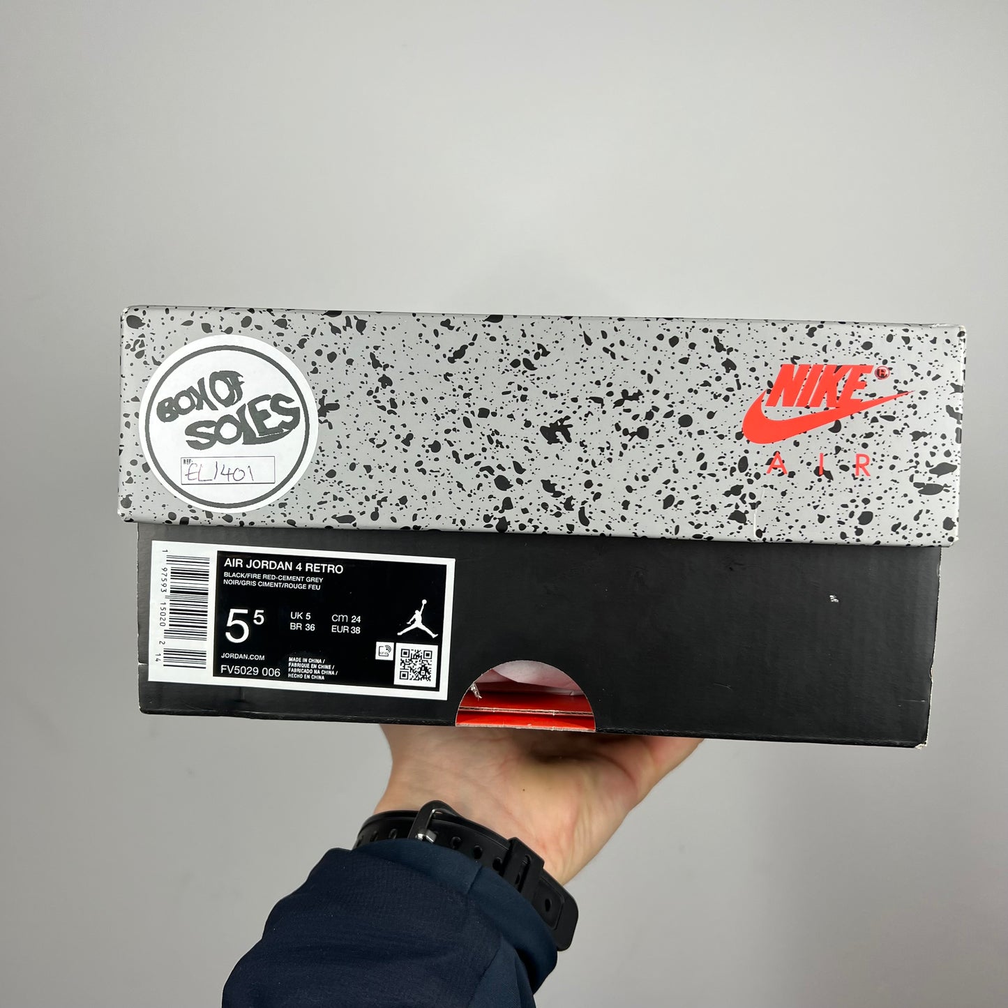 Jordan 4 Bred Reimagined UK 5