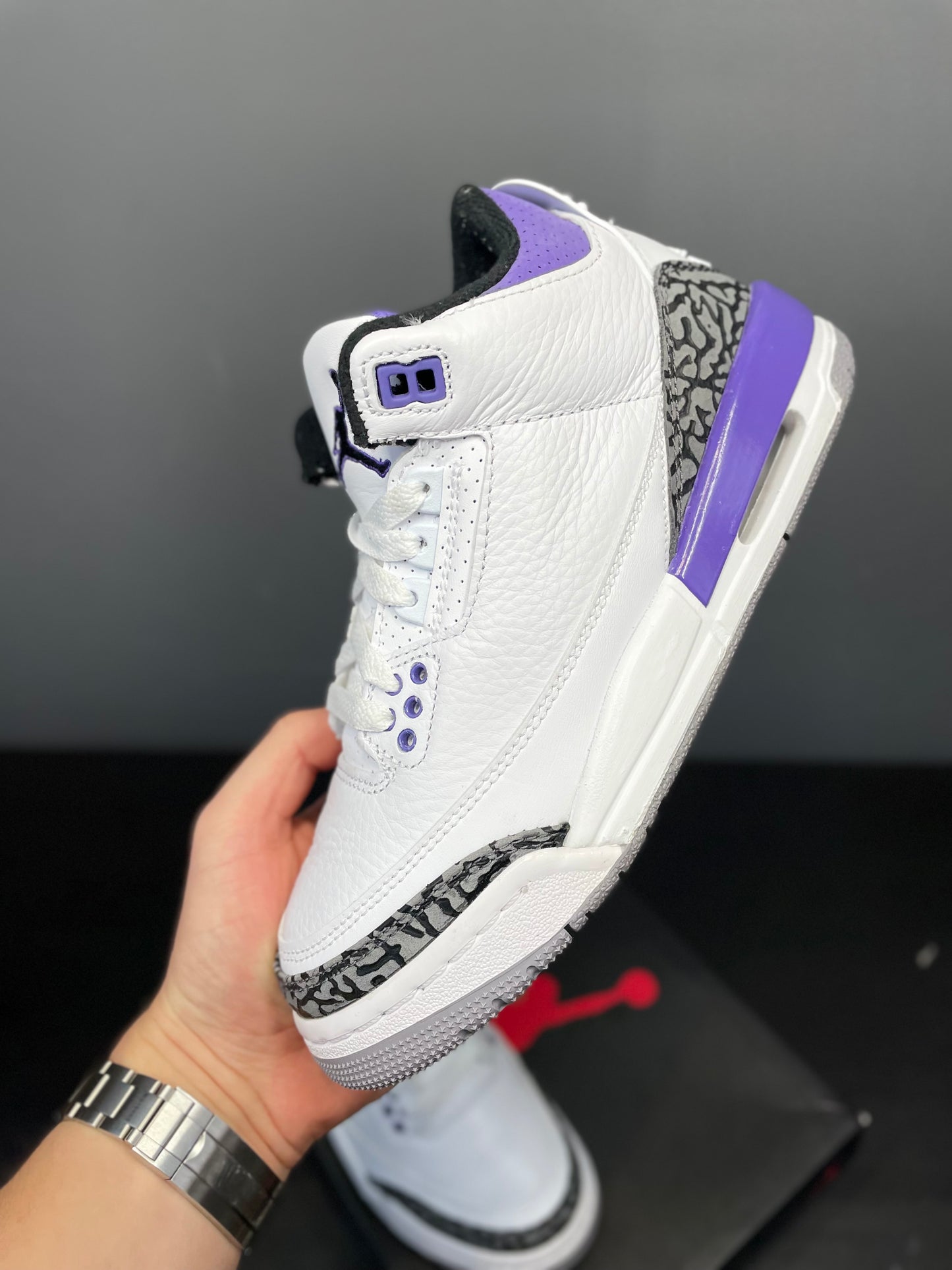 Jordan 3 purple iris UK 4