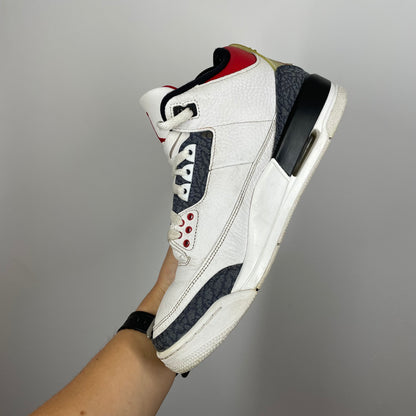 Jordan 3 Red Denim UK 7.5