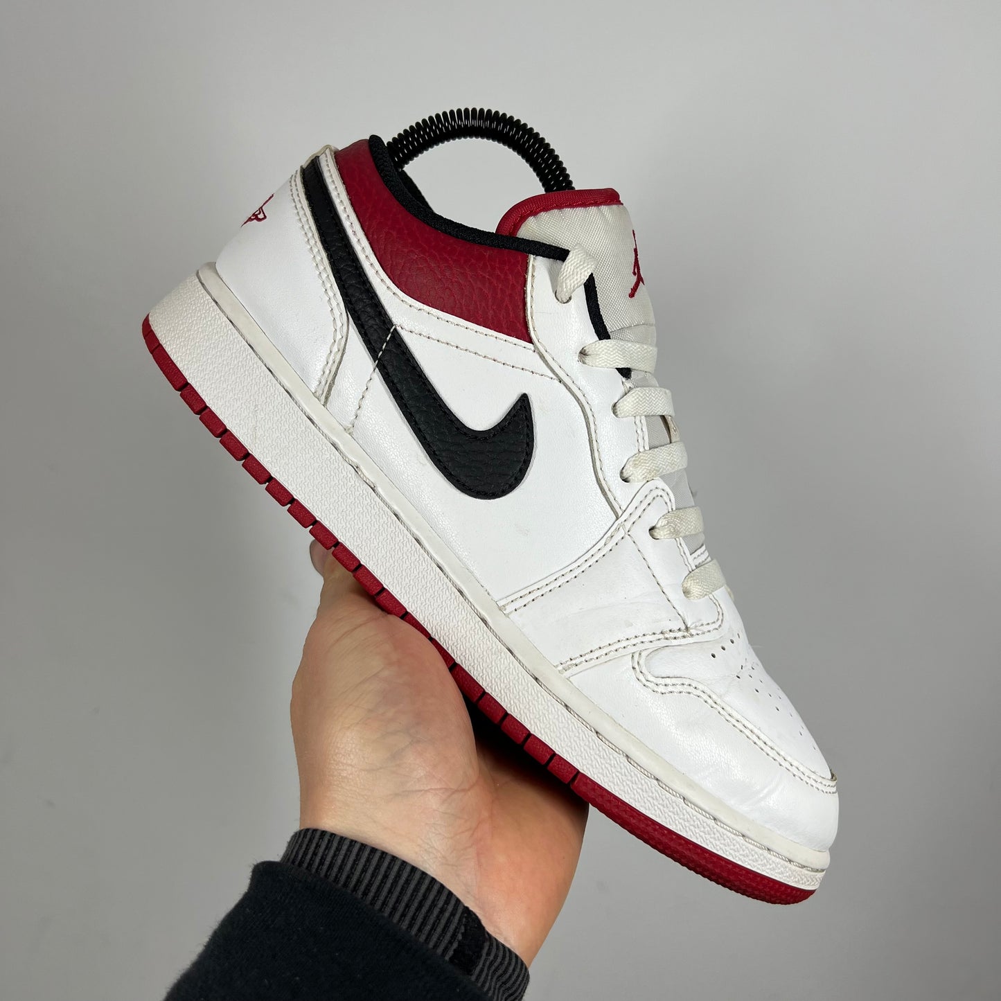 Jordan 1 Low White Gym red UK 5.5