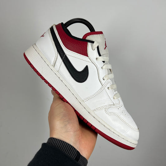 Jordan 1 Low White Gym red UK 5.5