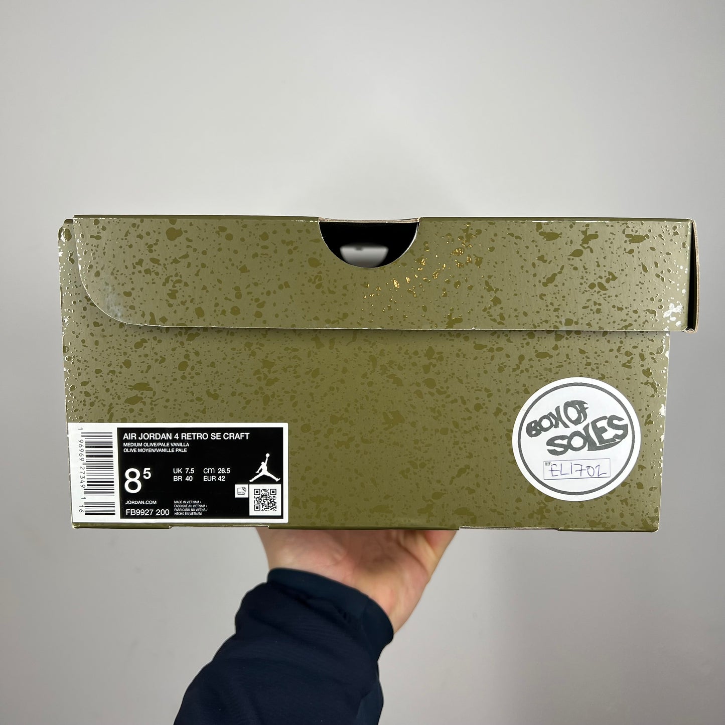 Jordan 4 Craft Olive UK 7.5