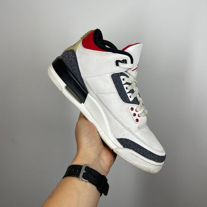 Jordan 3 Red Denim UK 7.5