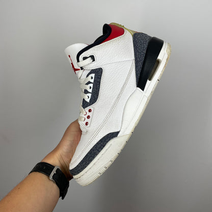 Jordan 3 Red Denim UK 7.5