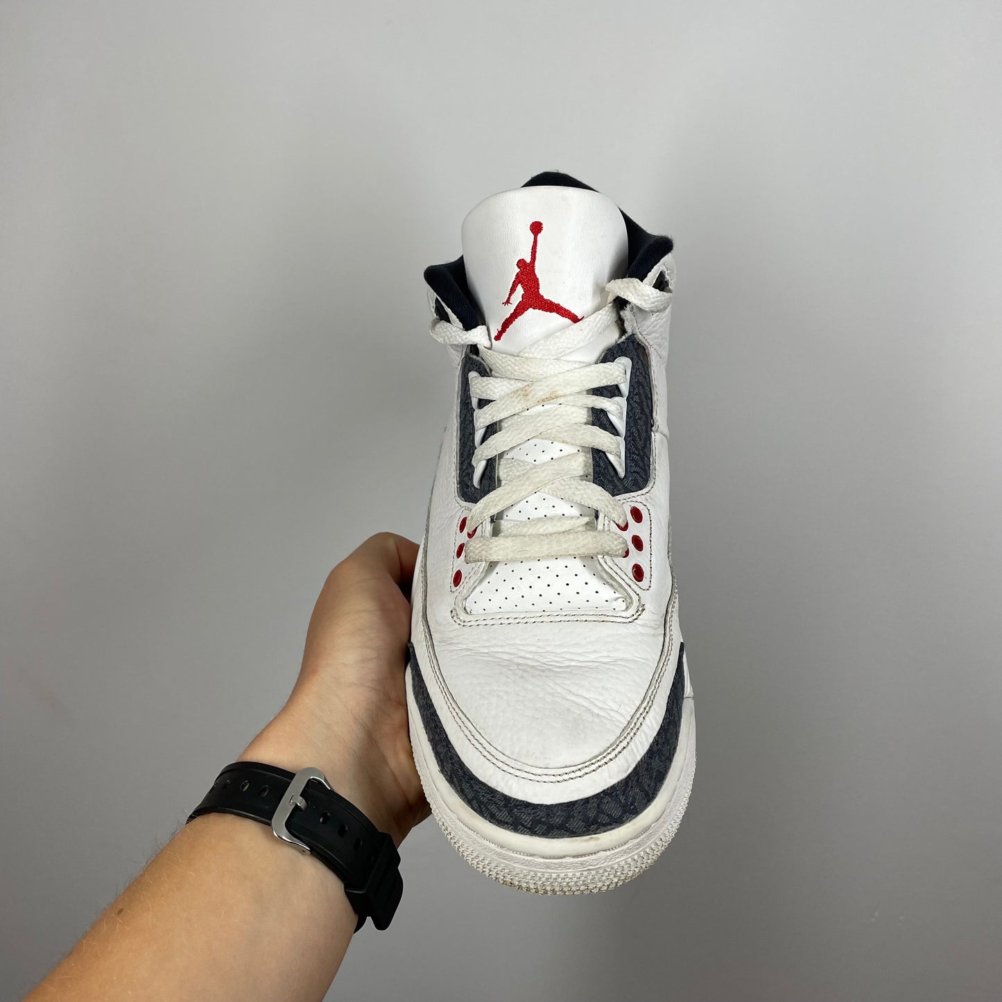 Jordan 3 Red Denim UK 7.5
