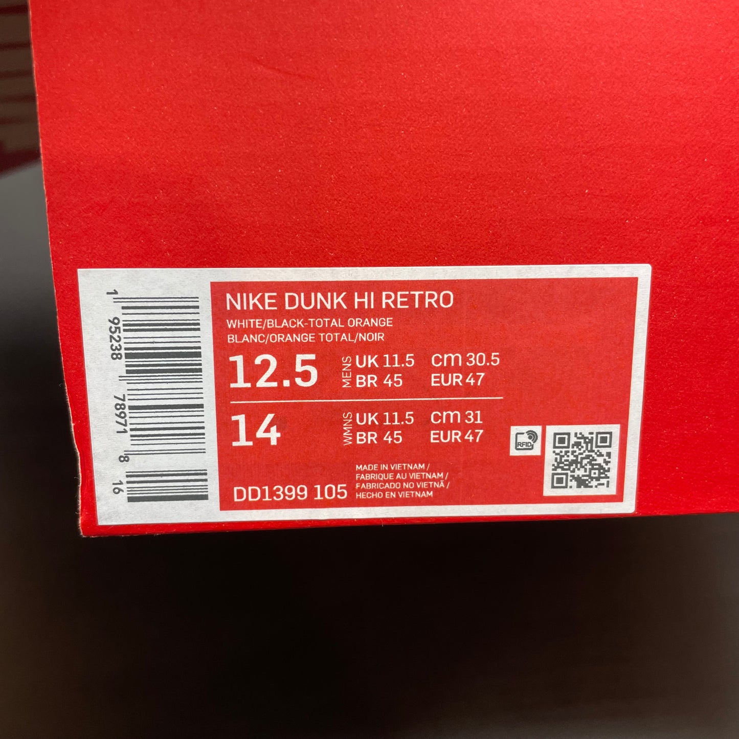 Nike Dunk High Panda DS UK 11.5