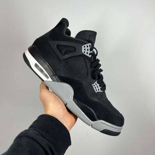 Jordan 4 Black Canvas UK 11