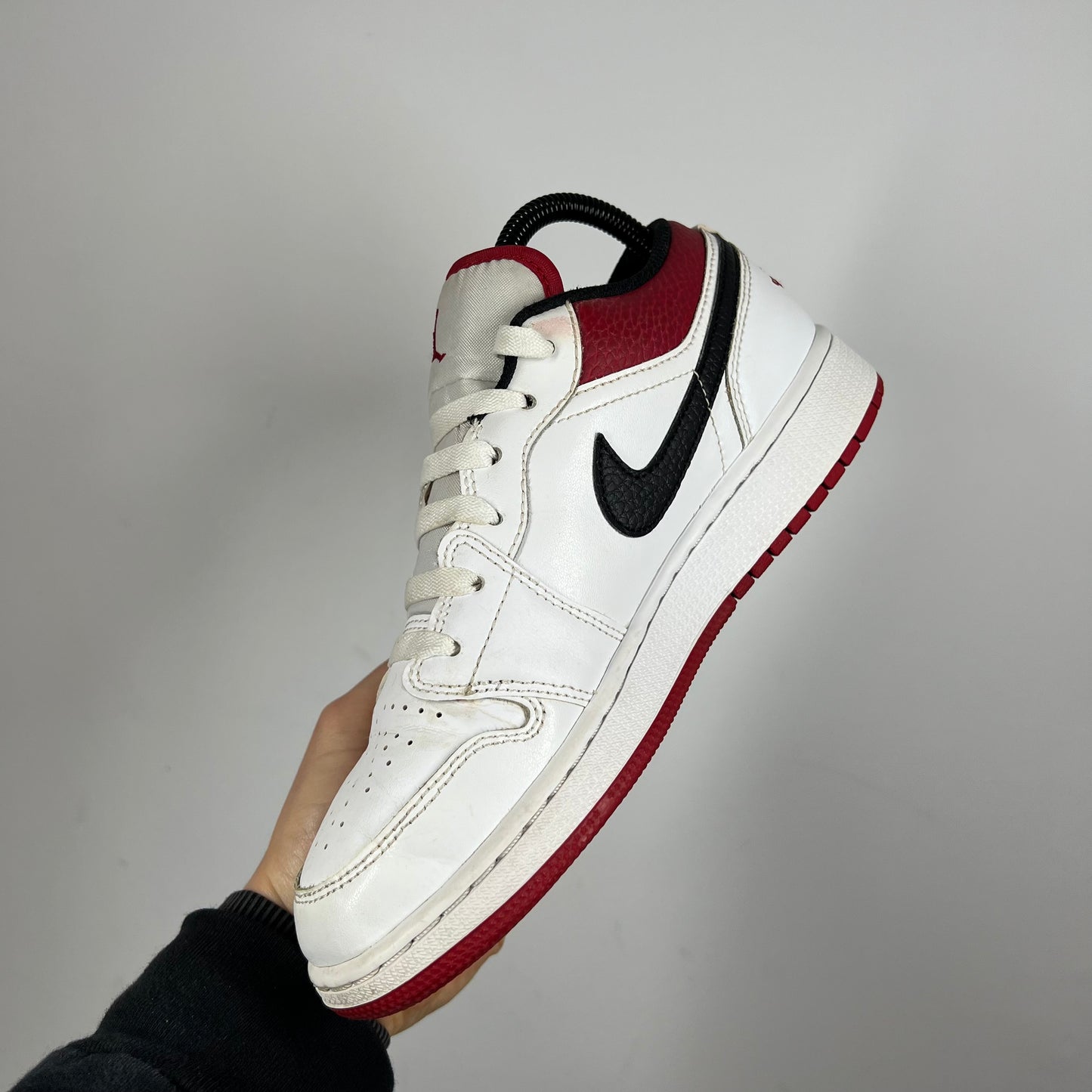 Jordan 1 Low White Gym red UK 5.5