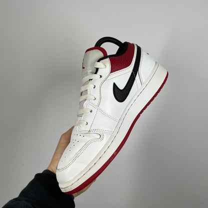 Jordan 1 Low White Gym red UK 5.5