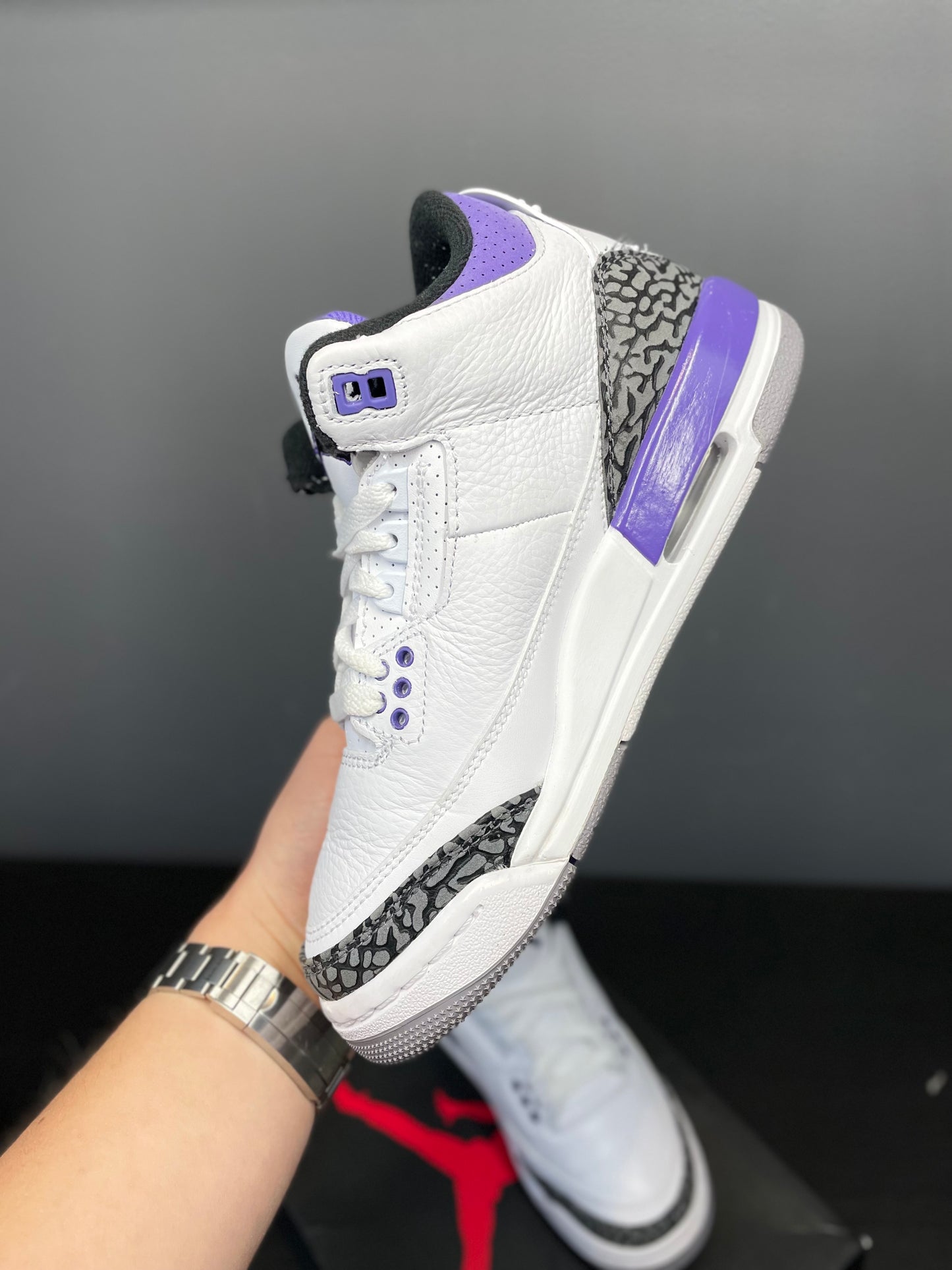 Jordan 3 purple iris UK 4