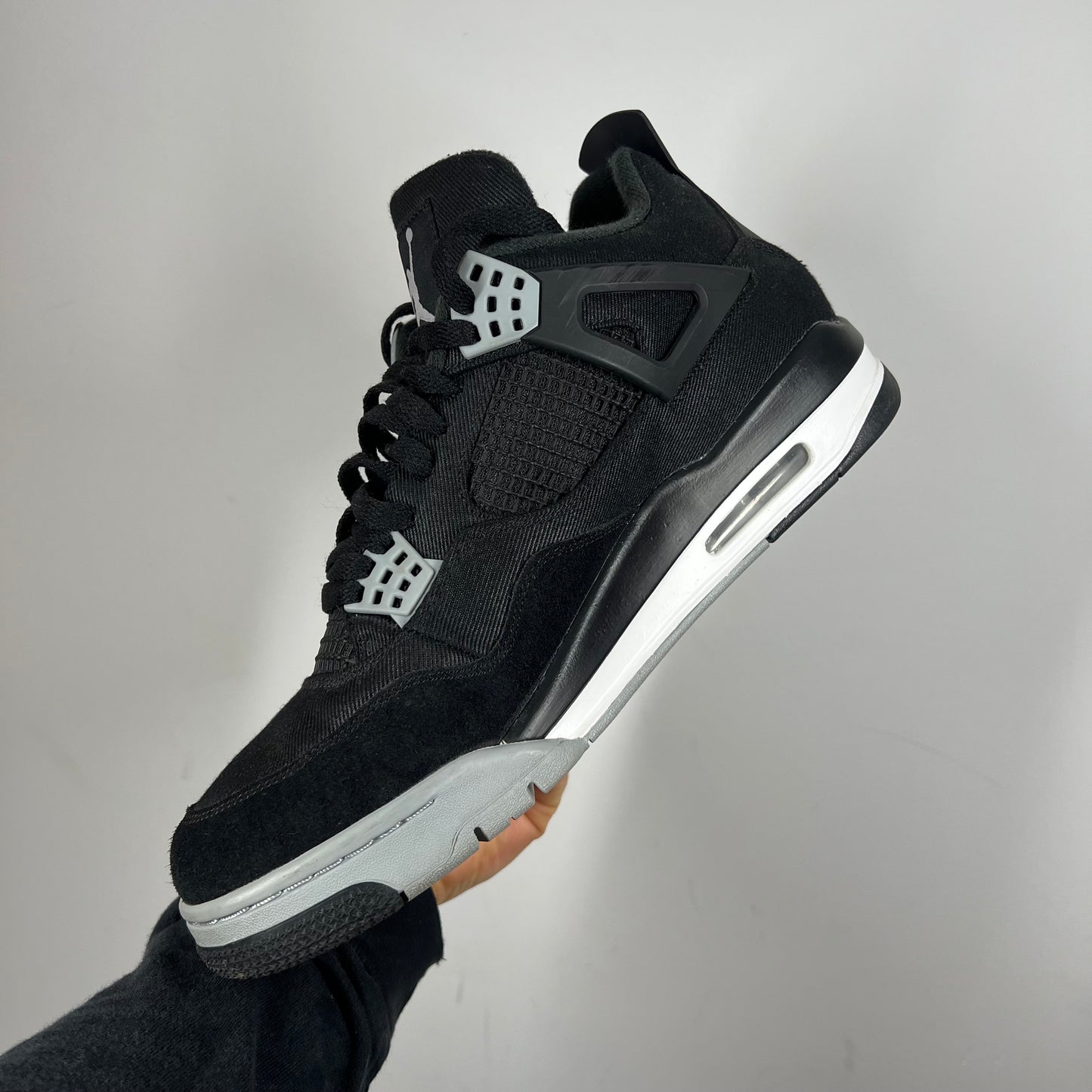 Jordan 4 Black Canvas UK 11