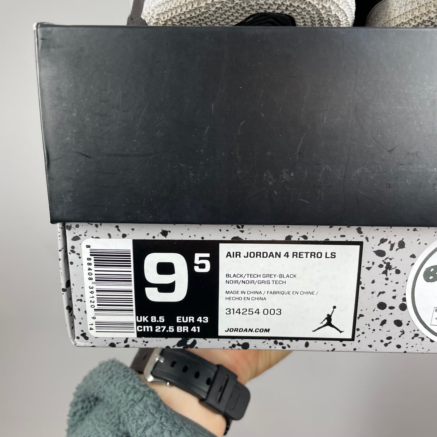 Jordan 4 LS Oreo UK 8.5