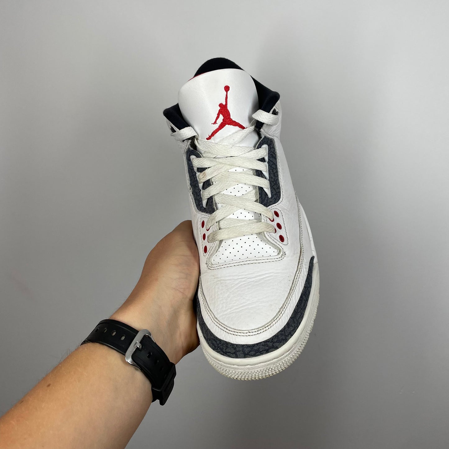 Jordan 3 Red Denim UK 7.5