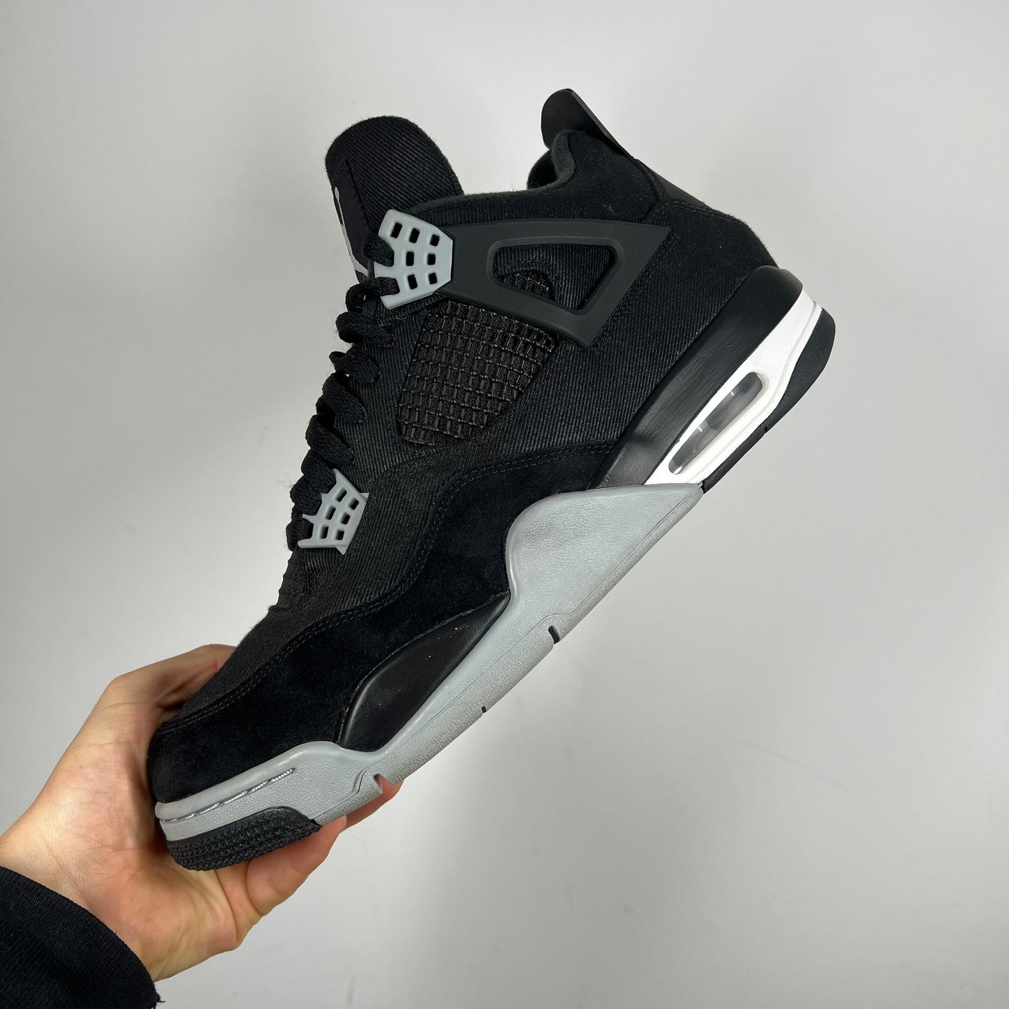 Jordan 4 Black Canvas UK 11